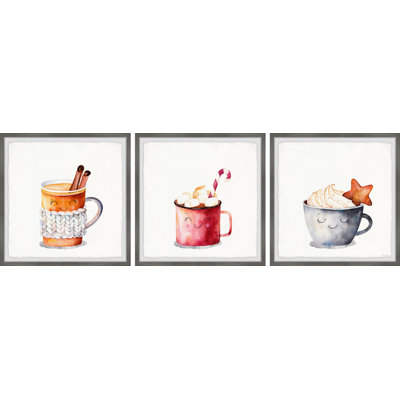 Chastain Cold Christmas Treats - 3 Piece Single Picture Frame Painting