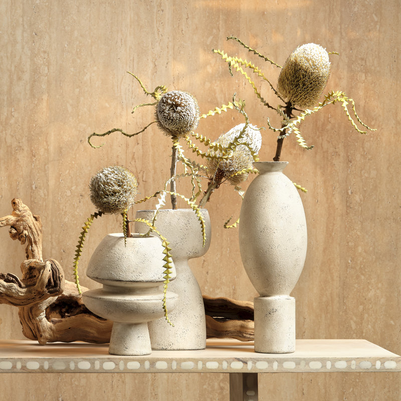 New Collection 1 Handmade Ceramic Table Vase, Off White