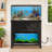 3-in-1 Space-Saving Aquarium Stand with Built-In Storage and Power Outlets-555911436