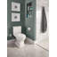 Toilette allongée deux pièces à hauteur double 1,28 et 0,9 GPF TOTO Connelly WASHLET + avec CEFIONTECT, coton blanc