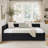 Velvet Upholstered Tufted 3-in-1 Sofa Bed & Daybed - 2 Storage Drawers, Ergonomic Backrest/Armrests, 300lbs Capacity for Living Room/Bedroom/Office-109671185