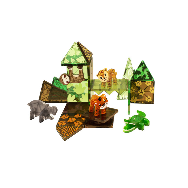 Ensemble de 25 animaux Magna-Tiles Jungle