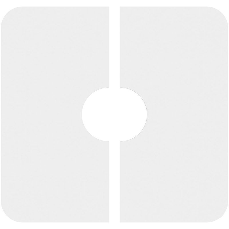 28"OD x 7"ID x 9 3/4"C x 1"P Lucan Architectural Grade PVC Contemporary Ceiling Medallion, Two Piece, 1" H x 28" W x 28" D
