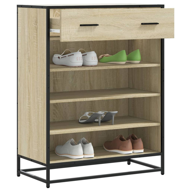 Shoe Storage Cabinet, Sonoma Oak