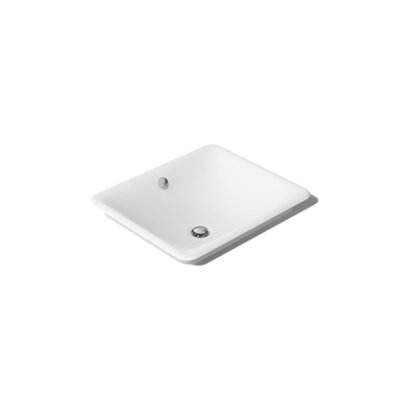 Iron Plains Metal Rectangular Vessel Bathroom Sink with Overflow