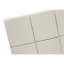 Lit, grand lit, tapissier, aspect lin beige, pieds en bois noir, transitionnel