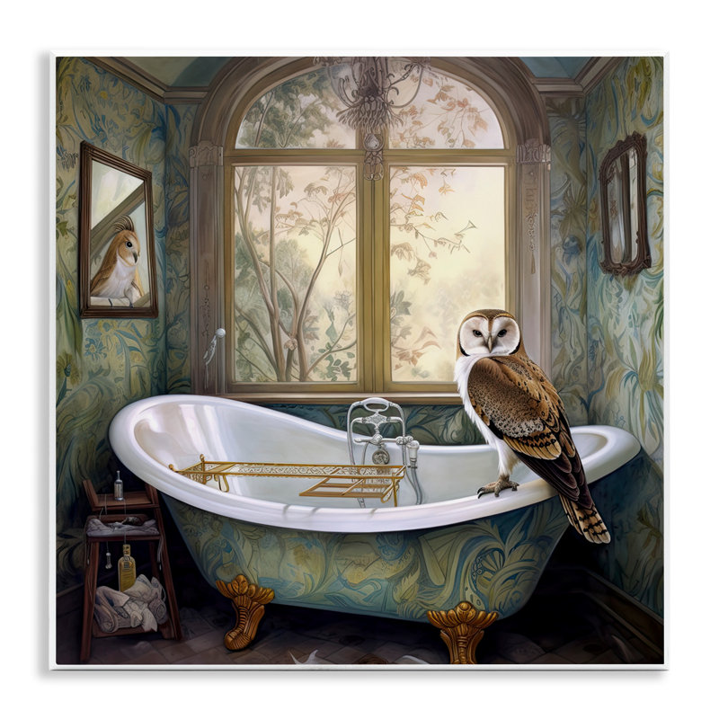 Plaque murale Bathtime Paisley