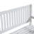 Solid Eucalyptus Outdoor Bench With Slatted Backrest