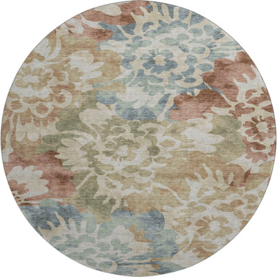 Premium Machine Washable Mayfield Floral Rug