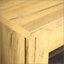 Armoire d'appoint en chêne doré et filet noir