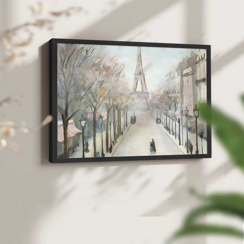 Landscape Series-XLV -Framed Print - Restickable, H 8 po x l 10 po, Noir, noir, noir, noir