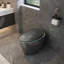 Toilettes intelligentes en céramique, design moderne gris avec bidet intégré