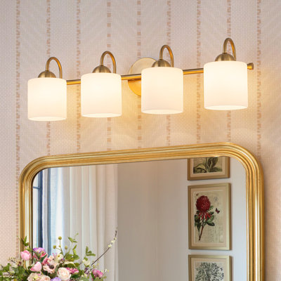 Dimmable Milky Glass Bathroom Vanity Light
