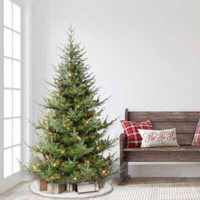 Flocked Pre-Lit Spuce Christmas Tree