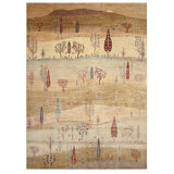 High-Quality Hand-Knotted Camel And Multi Area Rug