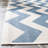 Arneshia Chevron Blue/Beige Indoor / Outdoor Area Indoor/Outdoor Area Rug-1085946286