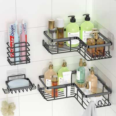 Adhesive Stainless Steel Shower Caddy