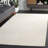 Maryorie Ebony Hand Tufted Wool/Cotton Abstract Rug in Ivory-535979321