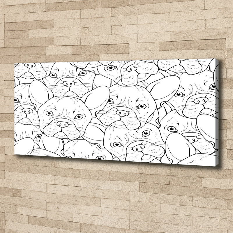 French Bulldogs - Wrapped Canvas Print