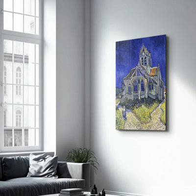 Élégante peinture murale en verre trempé de 13,8 po x 21,7 po | 100% verre trempé, épaisseur: 0,16 pouce | Imprimé UV pour des couleurs éclatantes | Parfait pour la décoration intérieure, le salon et les espaces de bureau