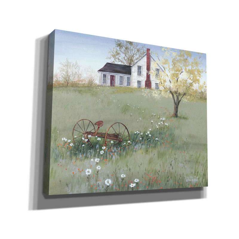 «The Old Plow» par Pam Britton, reproduction d'art sur toile tendue, H 20 po x l 24 po x P 0,75 po