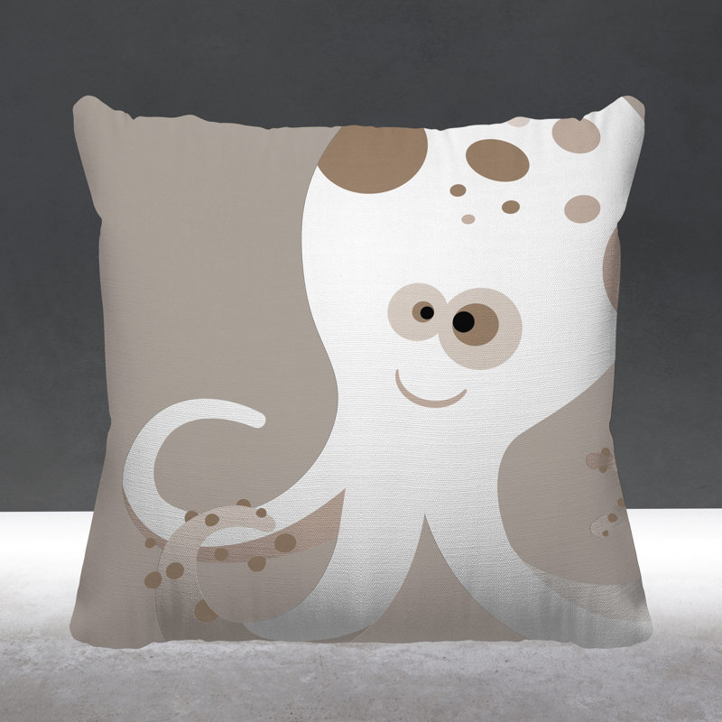 Coussin décoratif Octavious, L 17 po x H 17 po, Truite