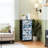4 Drawer Dresser for Bedroom, Narrow Chest of Drawers, Wooden Top and Study Iron Frame 18"x37.5"-(WxH)