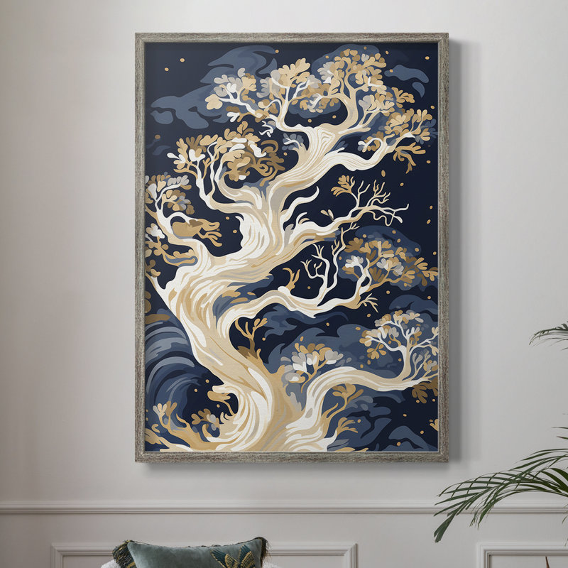 «LANDSCAPES Series CLII», reproduction encadrée - bois massif, H 15 po x l 12 po