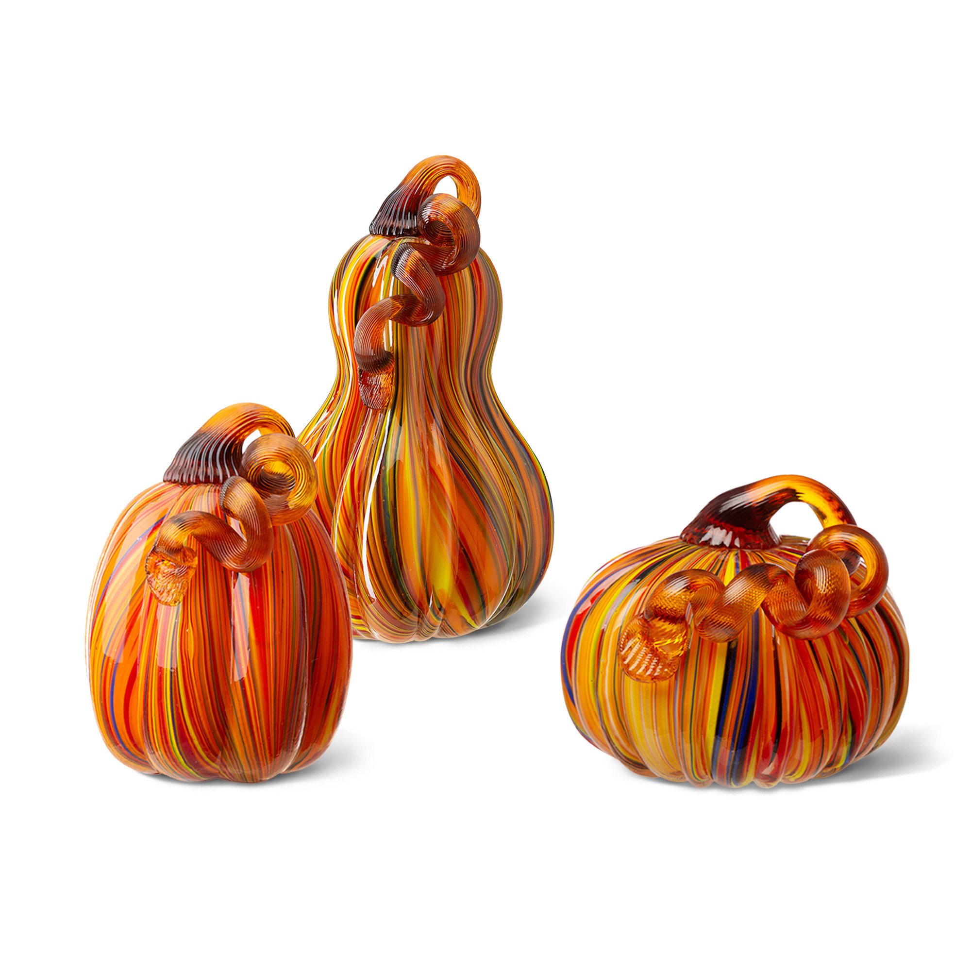 The Holiday Aisle® 3 Piece Halloween Harvest Gourd Pumpkin Set & Reviews | Wayfair