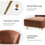 Fauteuil d'appoint en velours Euclid avec pieds en métal-1782845383