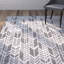 Tapis gris anthracite / ivoire Paz-20657560