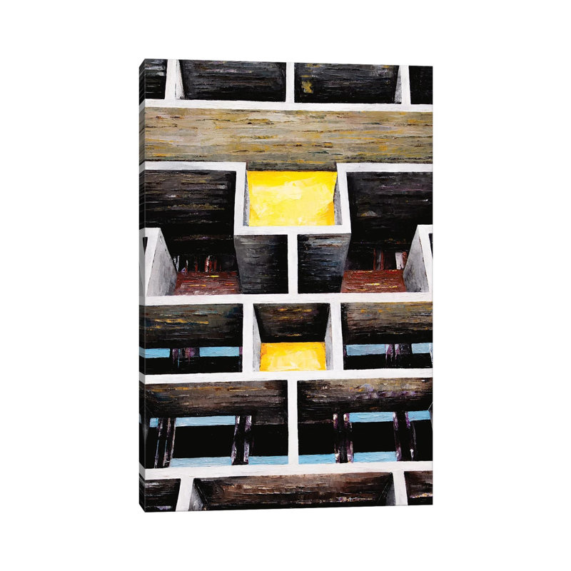 Le Corbusier Chandigarh 1 Piece Wrapped Canvas Wall Art, 66.04 cm H x 45.72 cm W x 1.91 cm D