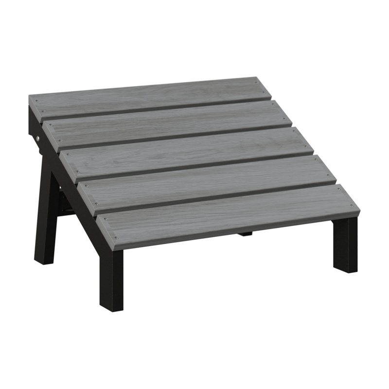 Repose-pieds berlinois berlinois Berlin, Driftwood Gray Top/Black Base