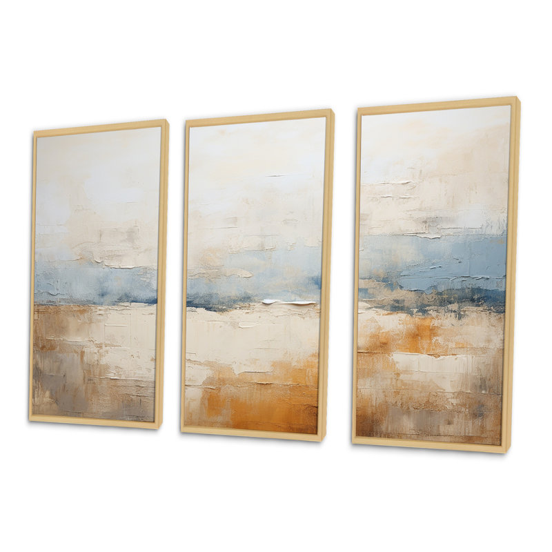 Ensemble d'art mural prairies des prairies, Cadre naturel flottant, H 28 po x l 36 po x P 1 po