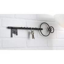 Navarrette Iron Wall 6 - Hook Wall Mounted Coat Rack