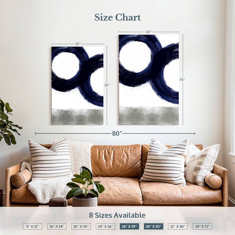 Avery Gravitate Blue III, 39" H x 26" W
