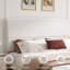 Structure de lit avec tête de lit haute de 56 po, lit plateforme tapissier Boucle avec garniture cloutée, tissu doux, aucun sommier tapissier requis, assemblage facile-1059445096-1059445097