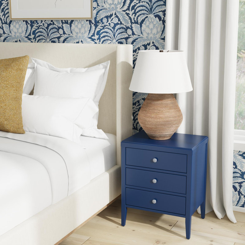 Rushville Wood Nightstand, Navy