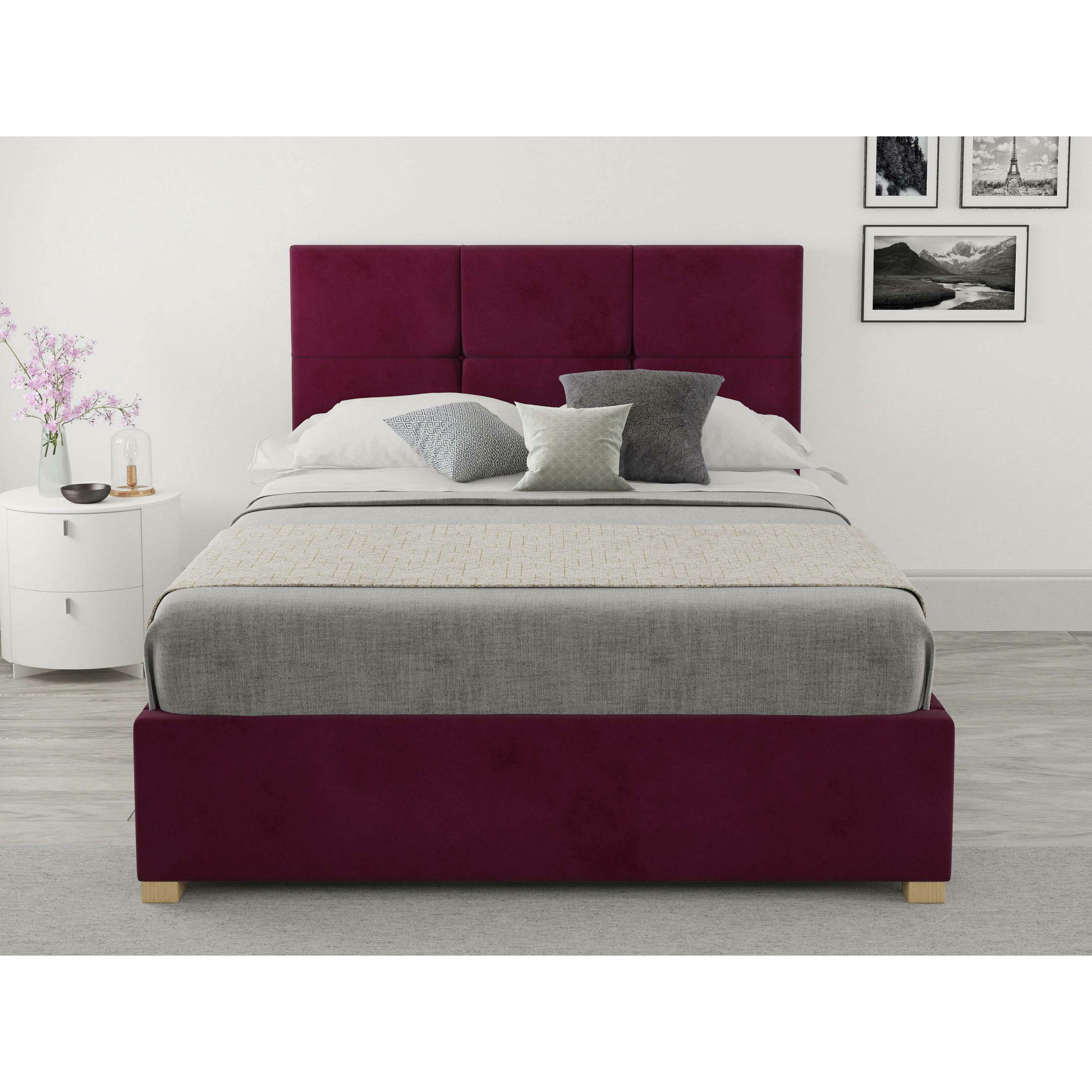 Minsk 4 drawer upholstered deals bed frame