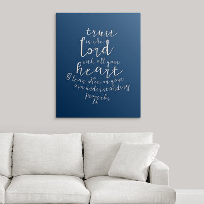 " Proverbs 3:5 - Scripture Art "