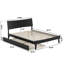 Phoenix Wood Platform Bed with Trundle-223210848-223210855