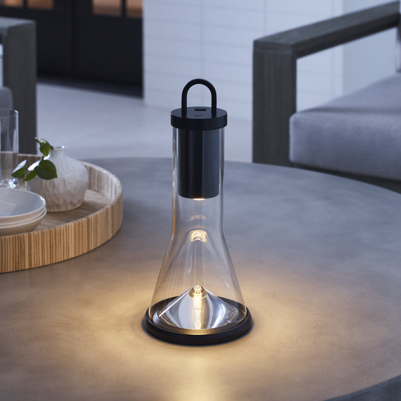 Kandella Accent Rechargeable Table Lamp, Black