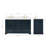61'' Double Bathroom Vanity with White Quartz Top-93359265