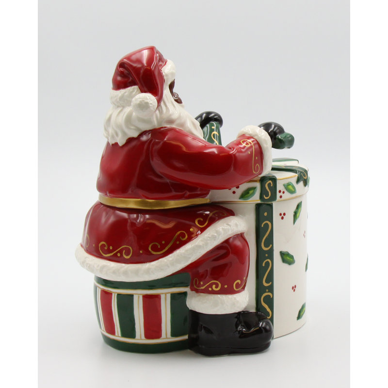 Père Noël afro-américain, emballage-cadeau, pot à bonbons