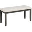 Salle à manger moderne et rétro, plateau de table spacieux, coussins confortables en mousse, table et chaises à pieds stables avec un design classique
