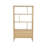 Masie 71"H x 35.4"W 2-Drawer Oak Bookcase,