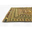 Tapis de zone en laine vert/brun 3 pi 10 po x 6 po one-of-kind main-noué la Warminster