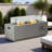 42" Propane Gas Fire Pit Table 2-Pieces