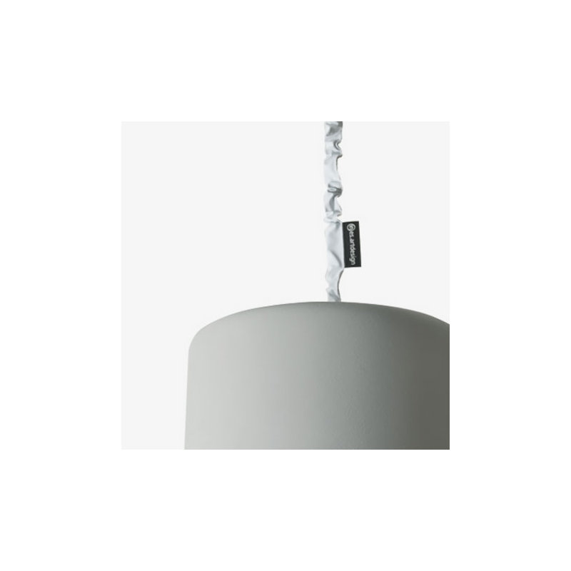 1 - Light Chrome Single Pendant, Grey/White