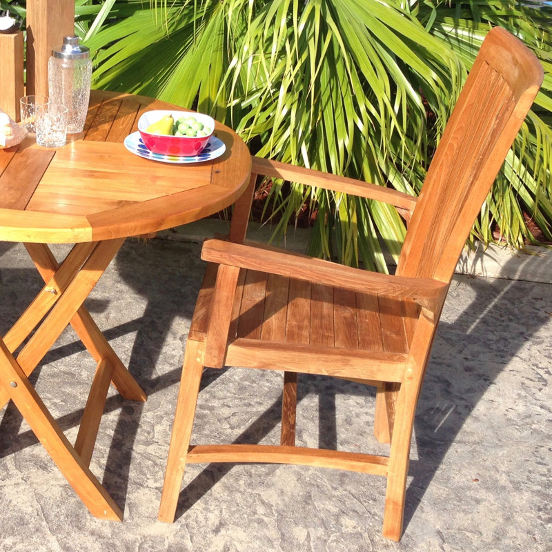 Ciel Outdoor Teak Dining Armchair